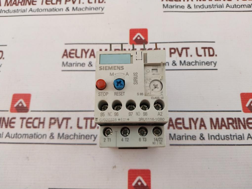 Siemens Sirius 3Ru1116-1Gb0 Overload Relay 690V