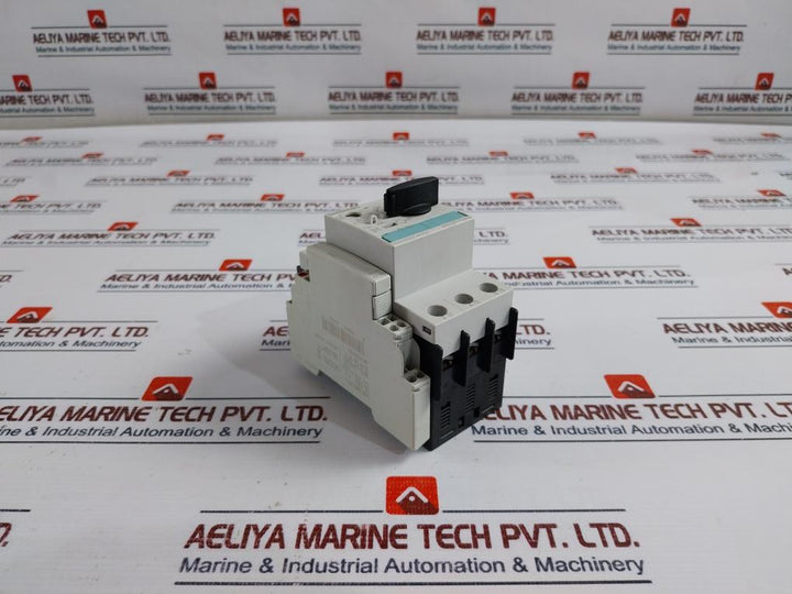 Siemens Sirius 3Rv1021-1Da10 Circuit Breaker With 3Rv1901-2A Auxiliary Switch