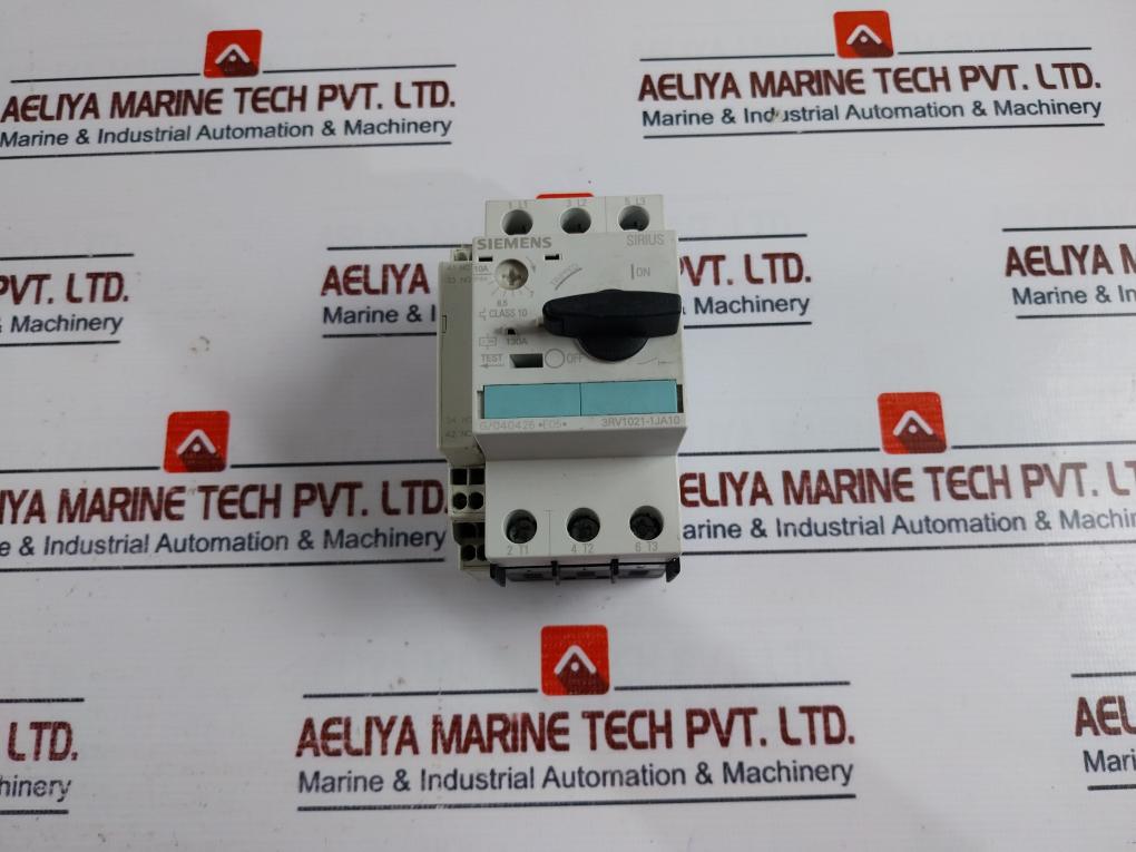 Siemens Sirius 3Rv1021-1Ja10 Circuit Breaker With 3Rv1901-2A Auxiliary Switch