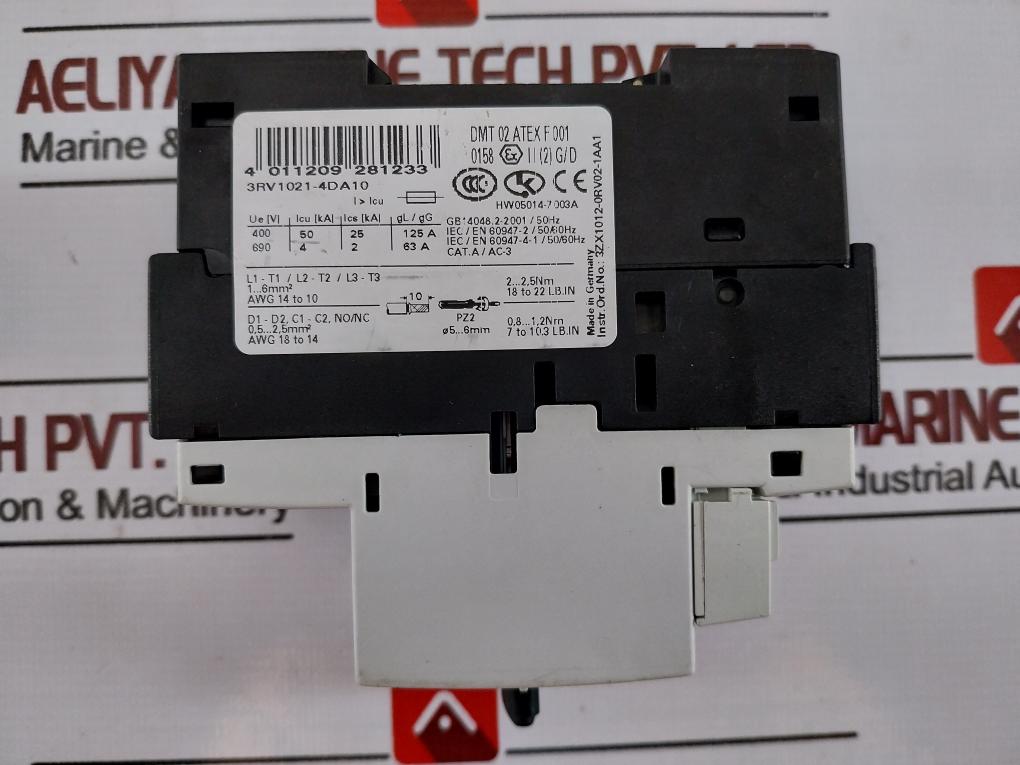 Siemens Sirius 3Rv1021-4Da10 Circuit Breaker For Motor Protection 20-25A 325A