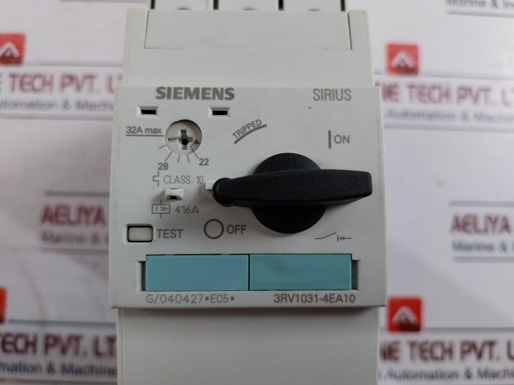 Siemens Sirius 3Rv1031-4Ea10 Motor Protection Circuit Breaker Class 10 50/60Hz