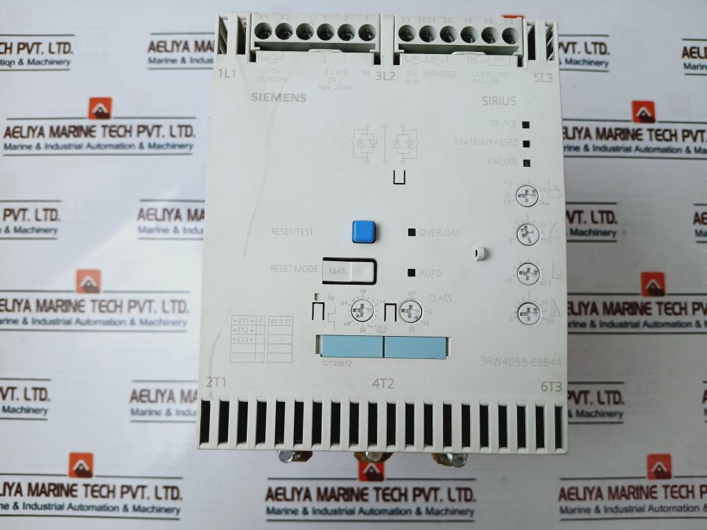 Siemens Sirius 3Rw4055-6Bb44 Ac Semiconductor Motor Starter 230V