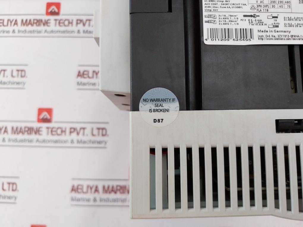 Siemens Sirius 3Rw4426-1Bc44 Ac Semiconductor Motor Starter 230V