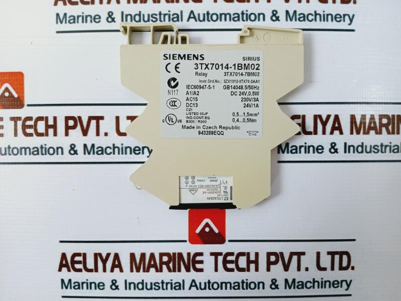 Siemens Sirius 3Tx7014-1Bm02 Input Coupler With Plug-in Relay 3Tx7014-7Bm02