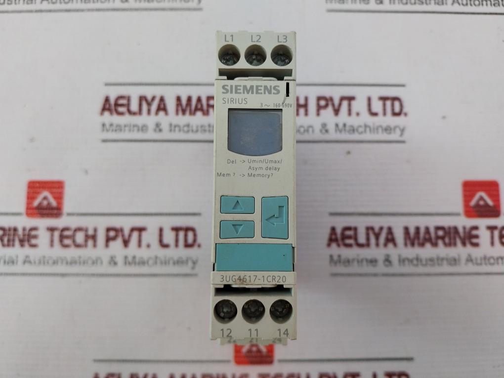 Siemens Sirius 3Ug4617-1Cr20 Voltage Monitoring Relay