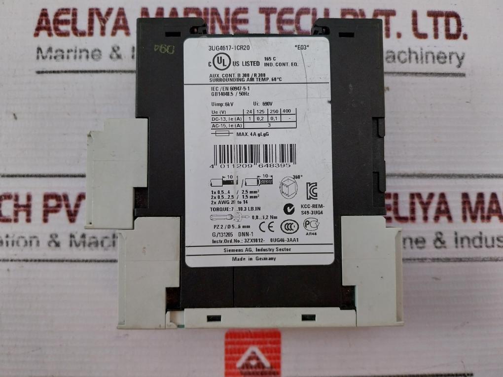 Siemens Sirius 3Ug4617-1Cr20 Voltage Monitoring Relay