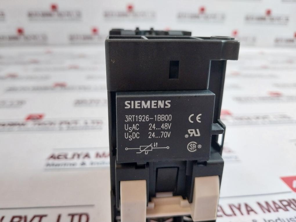 Siemens Sirius 3r 3rt1026-3b…0 Power Contactor 3rt1926-1bb00 35a 600v Ac