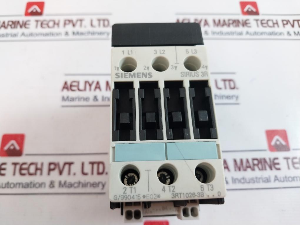 Siemens Sirius 3r 3rt1026-3b…0 Power Contactor 3rt1926-1bb00 35a 600v Ac