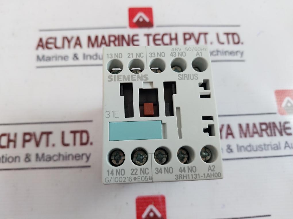 Siemens Sirius 3rh1131-1ah00 Contactor Relay 48v 50/60hz 3zx1012-0rh11-1aa1