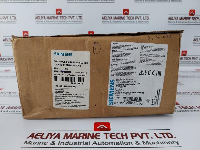 Siemens Sirius 3rk1301-0bb00-0aa2 Electromechanics Line Starter