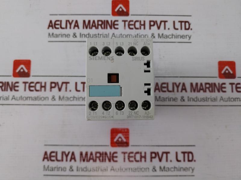 Siemens Sirius 3rt1017-1hb42 Power Contactor Dc 17…30v 20a 600vac