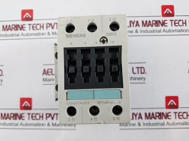 Siemens Sirius 3rt1034-1ad20 Power Contactor 10a / 240v Ie Ac-1: 50a