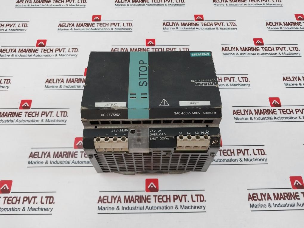 Siemens Sitop 6Ep1 436-3Ba00 Power Supply 3Ac 400-500V 1,3A 50/60Hz