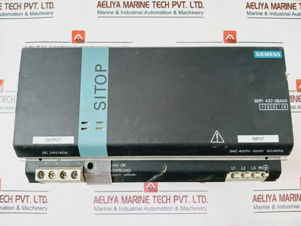 Siemens Sitop 6Ep1 437-3Ba00 Power Supply Module