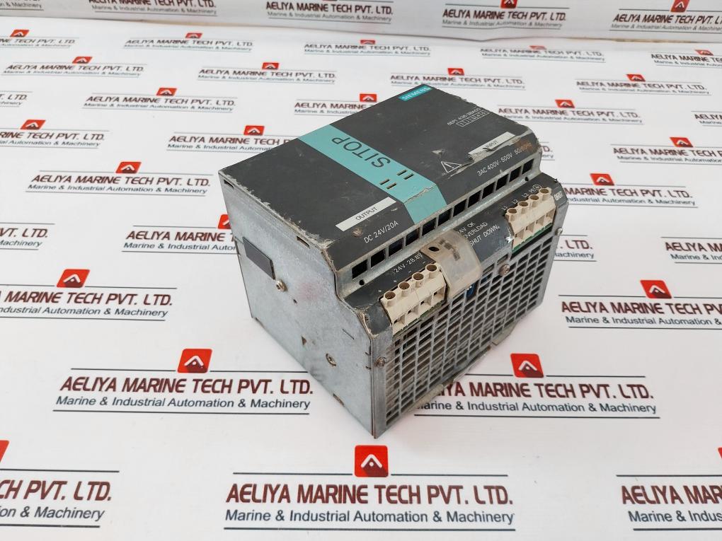 Siemens Sitop Power 20 6Ep1436-3Ba00 Power Supply 3Ac 400-500V/Max 1.3A 50/60Hz