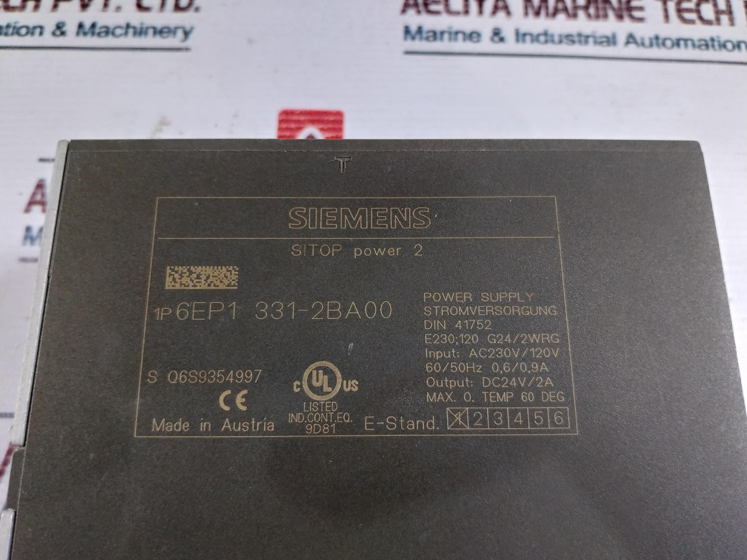 Siemens Sitop Power 2 6Ep1 331-2Ba00 Power Supply