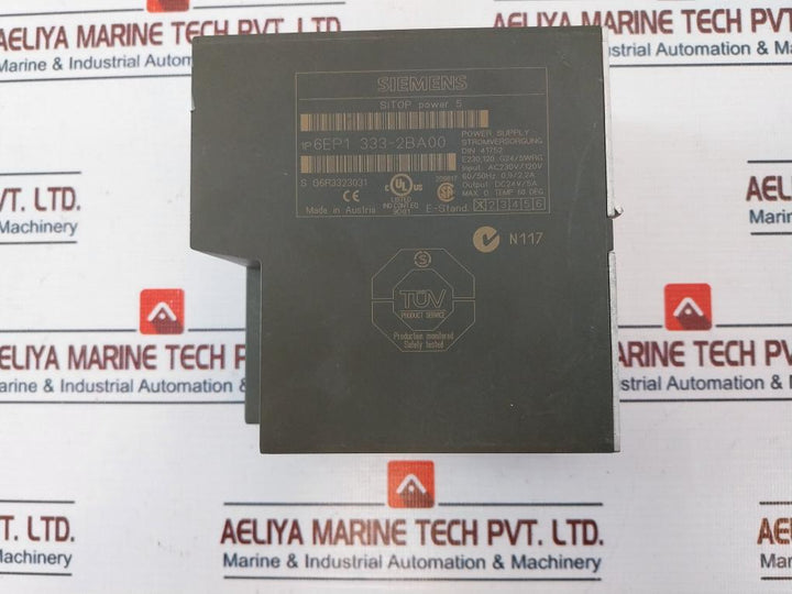 Siemens Sitop Power 5 1p 6ep1 333-2ba00 Power Supply