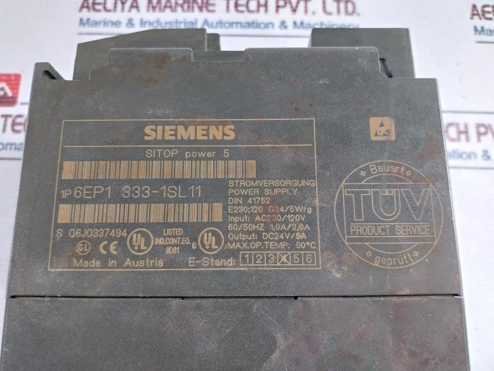 Siemens Sitop Power 5 6Ep1333-1Sl11 Power Supply