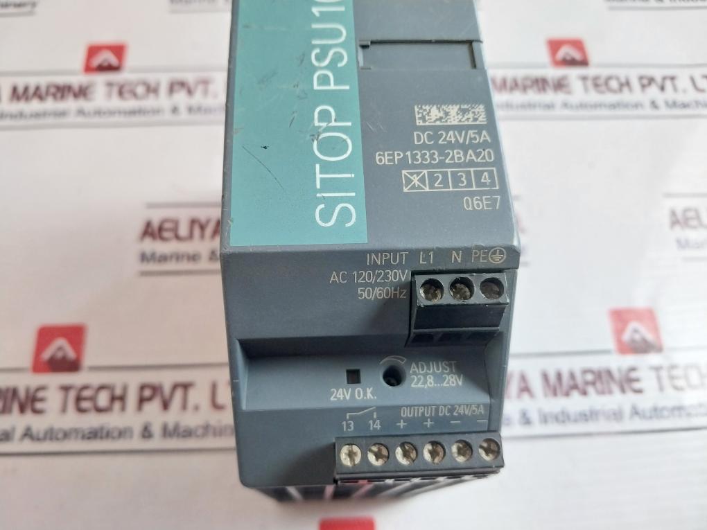 Siemens Sitop Psu100S 6Ep1333-2Ba20 Power Supply Ac120/230V