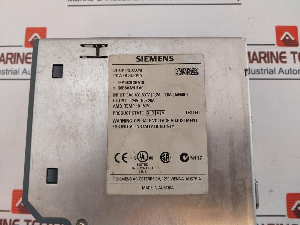 Siemens Sitop Psu300M 6Ep1436-3Ba10 Power Supply