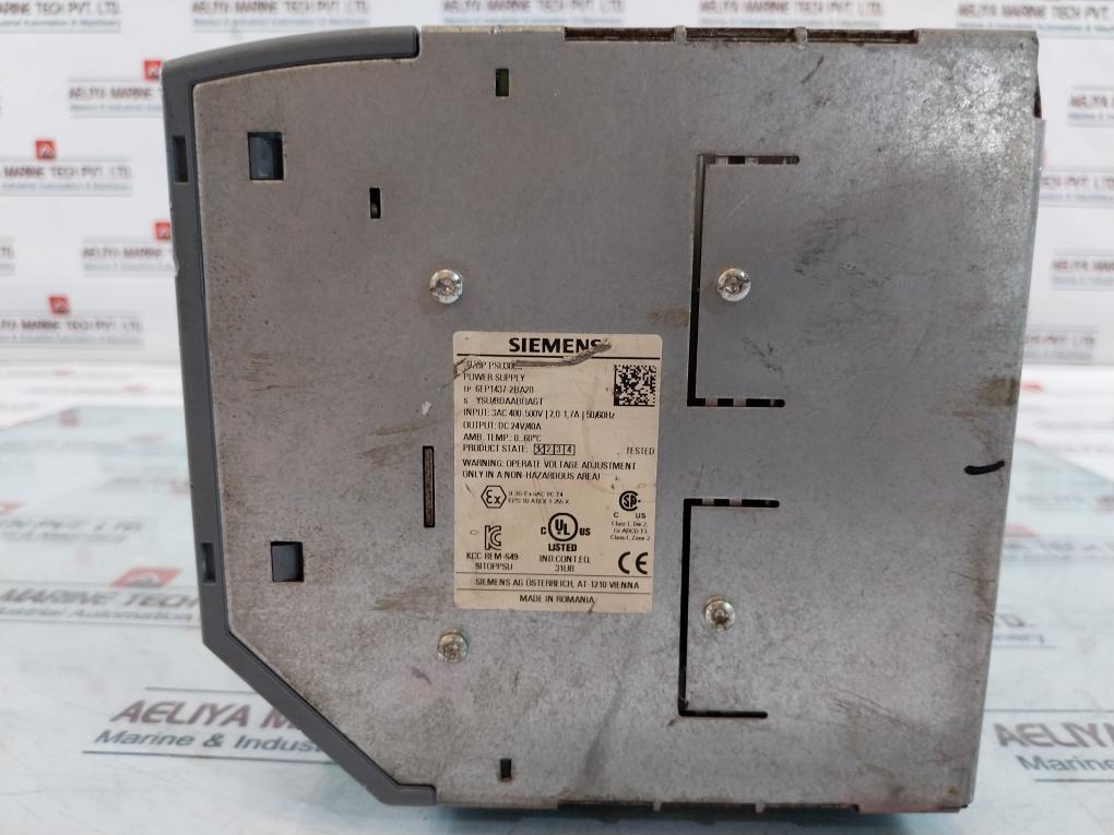 Siemens Sitop Psu300S 6Ep1437-2Ba20 Power Supply 3Ac 400-500V 2.0-1.7A 50/60Hz