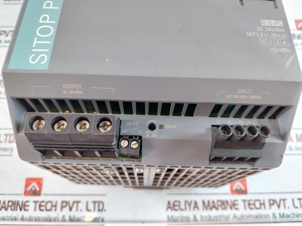 Siemens Sitop Psu300S 6Ep1437-2Ba20 Power Supply 3Ac 400-500V 2.0-1.7A 50/60Hz