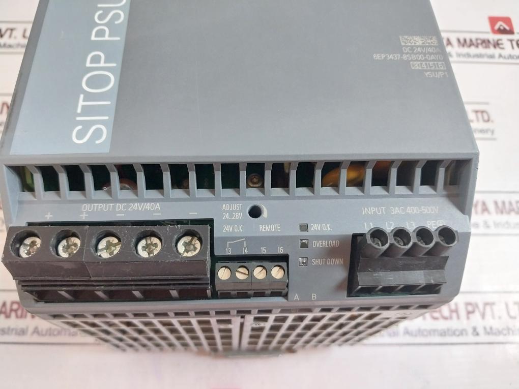 Siemens Sitop Psu8200 Power Supply 6Ep3437-8Sb00-0Ay0