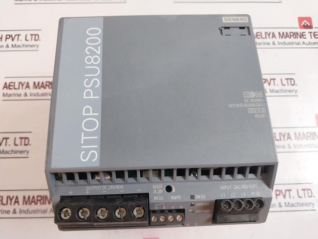 Siemens Sitop Psu8200 Power Supply 6Ep3437-8Sb00-0Ay0