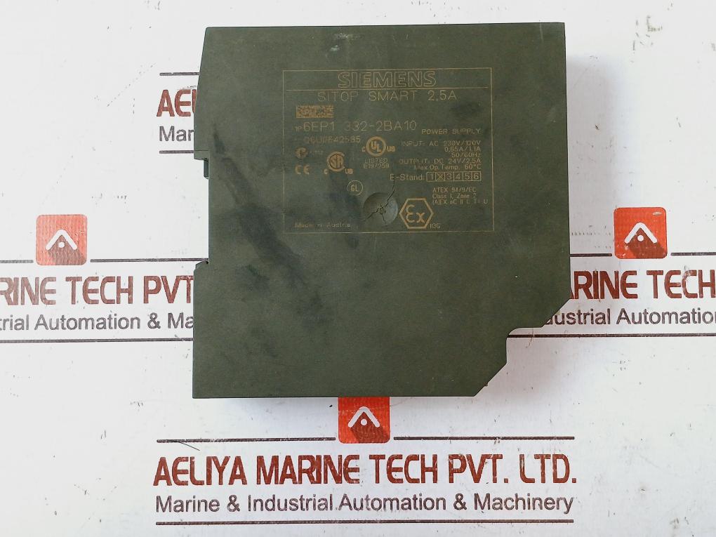 Siemens Sitop Smart 2.5A 6Ep1 332-2Ba10 Power Supply Module Dc 24V/2.5A