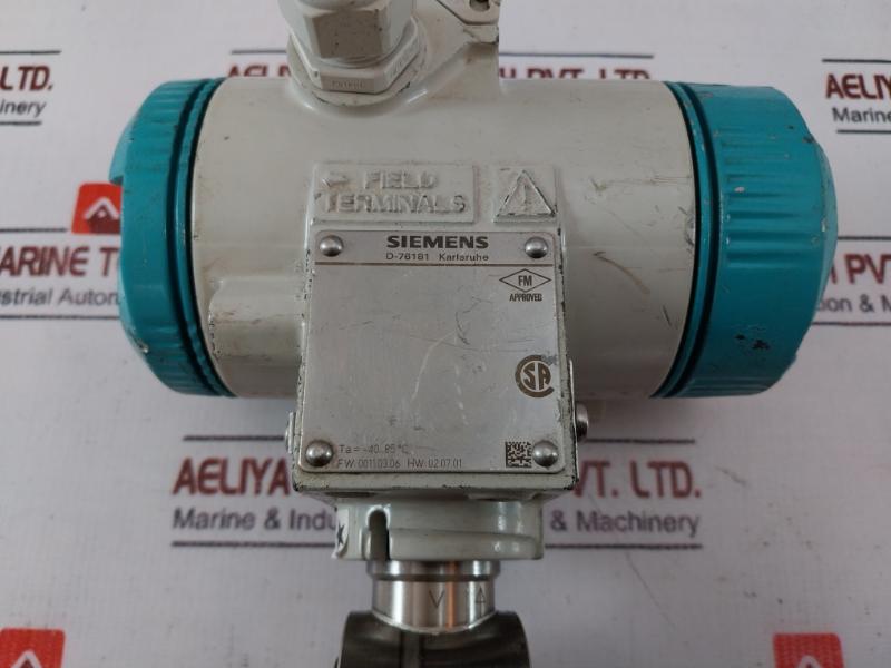 Siemens Sitrans 7Mf4433-1Gy02-2Ac6-z Pressure Transmitter 4-20 Ma Hart Ip65