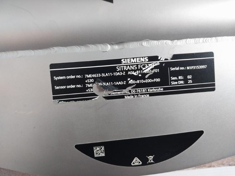 Siemens Sitrans Fc330 Measurement Sensors And Flow Meter System 100-240Vac