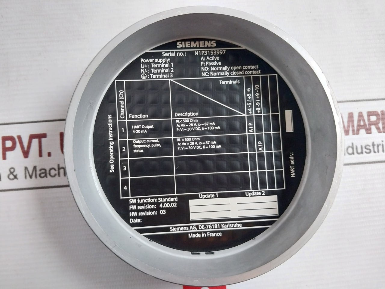 Siemens Sitrans Fc330 Measurement Sensors And Flow Meter System 100-240Vac