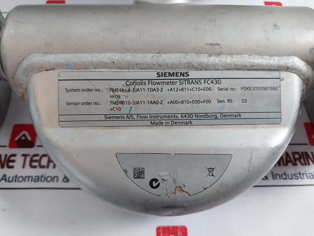 Siemens Sitrans Fc430 Coriolis Flowmeter 7Me4603-2Ah04-3Ag0-z C10+