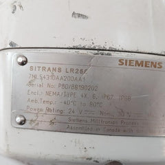Siemens Sitrans Lr250 Radar Level Transmitter 25517 1.5 Npt 031411-m2