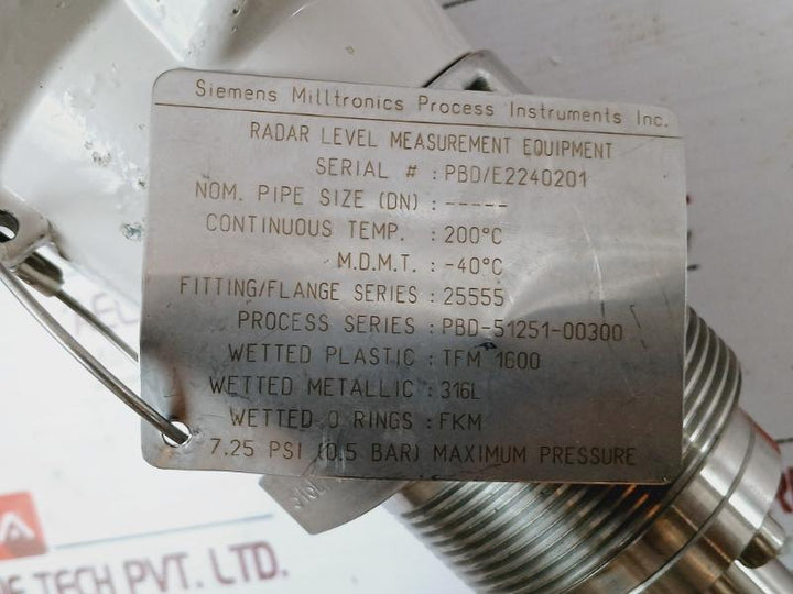 Siemens Sitrans Lr250 Radar Level Transmitter 7Ml54310Ad200Ca1-z