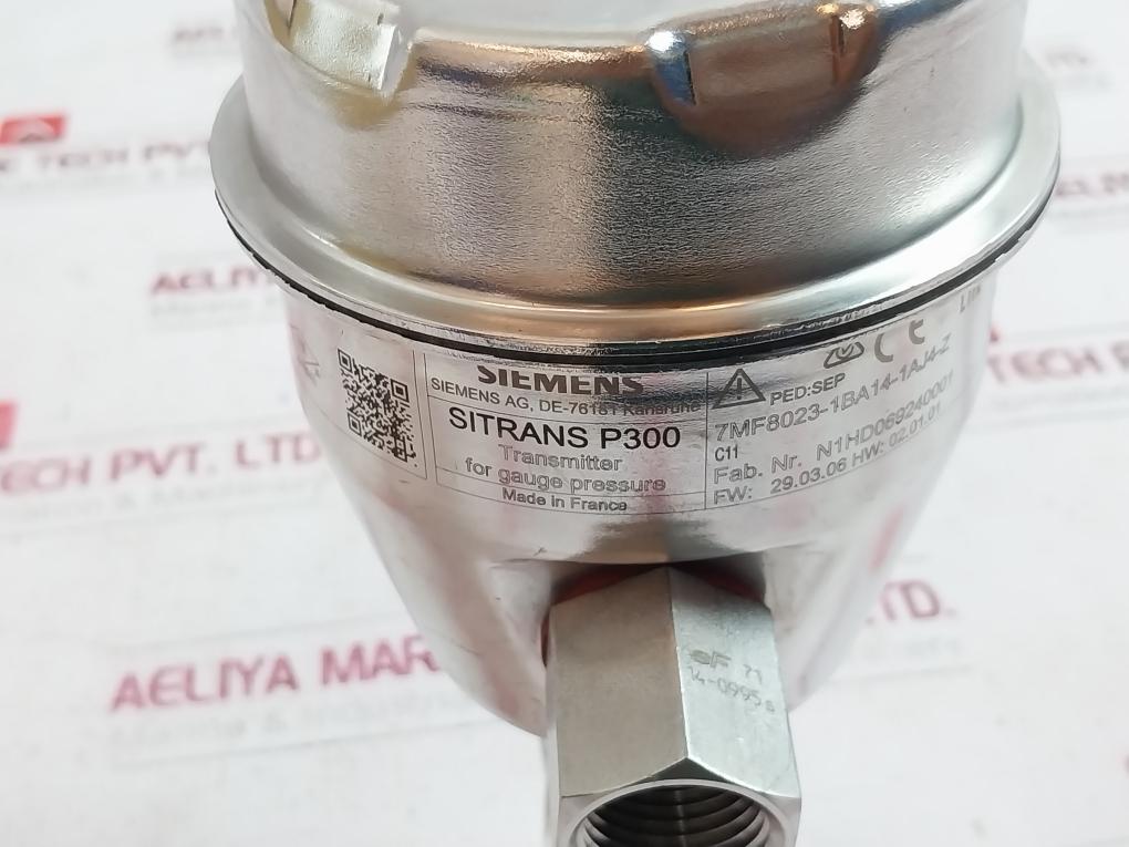 Siemens Sitrans P300 7Mf8023-1Ba14-1Aj4-z Transmitter For Gauge Pressure 29.03.06