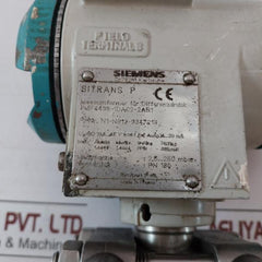 Siemens Sitrans P 7Mf4433-1Da02-2Ab1 Transducer For Differential Pressure 4-20Ma