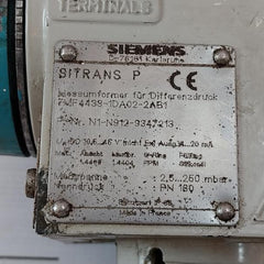 Siemens Sitrans P 7Mf4433-1Da02-2Ab1 Transducer For Differential Pressure 4-20Ma