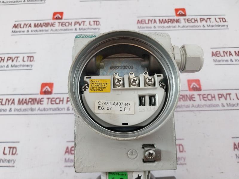 Siemens Sitrans P 7Mf4433-1Ea02-2Ac6-z Transmitter For Differential Pressure