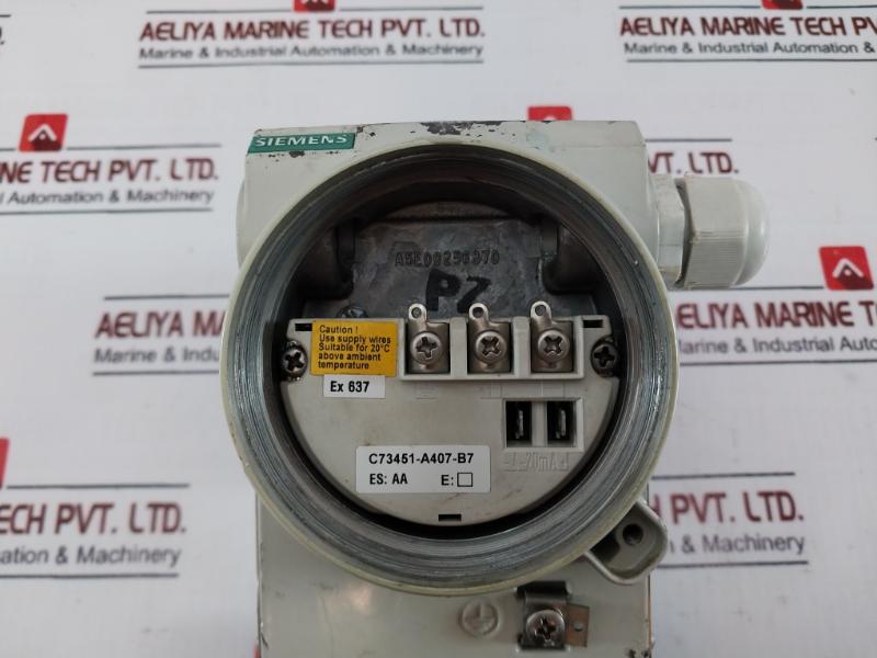 Siemens Sitrans P 7Mf4433-1Ea02-2Nc6-z Differential Pressure Transmitter