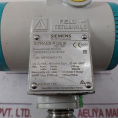 Siemens Sitrans P Ds Iii 7Mf4033-1Da10-1Bc6-z Transmitter For Pressure
