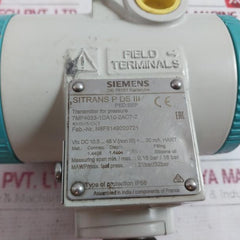 Siemens Sitrans P Ds Iii 7Mf4033-1Da10-2Ac7-z Pressure Transmitter 21 Bar 1.4404