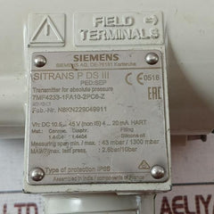 Siemens Sitrans P Ds Iii 7Mf4233-1Fa10-2Pc6-z Transmitter For Absolute Pressure