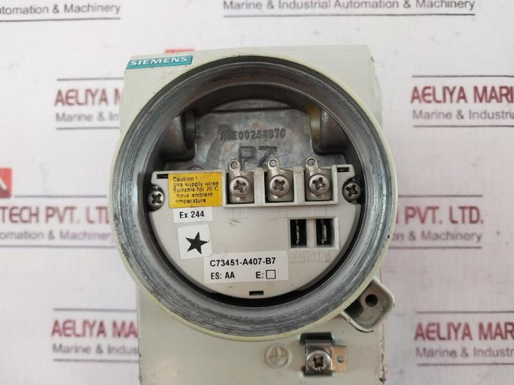 Siemens Sitrans P Ds Iii 7Mf4233-1Ha00-1Ab7-z Pressure Transmitter.