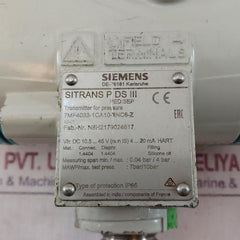 Siemens Sitrans P Ds Iii 7Mf4233-1Ha00-1Ab7-z Pressure Transmitter.