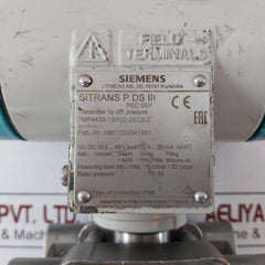 Siemens Sitrans P Ds Iii 7Mf4433-1Ba02-2Ac6-z Differential Pressure Transmitter 1Mbar/20 Mbar