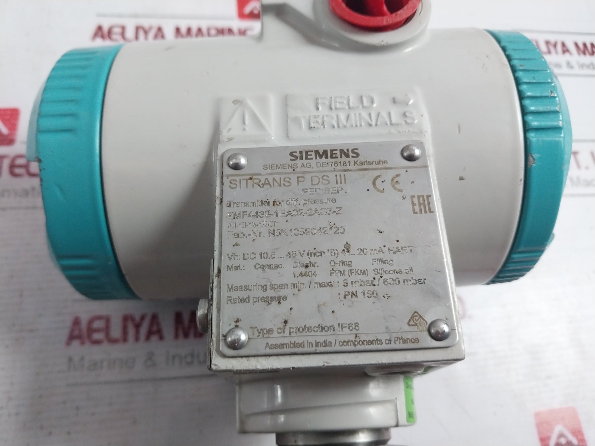 Siemens Sitrans P Ds Iii 7Mf4433-1Ea02-2Ac7-z Differential Pressure Transmitter Ip66 Dc10.5-45V