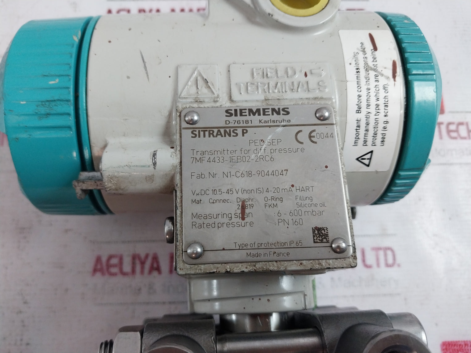 Siemens Sitrans P Dsiii 7Mf4433-1Eb02-2Rc6 Differential Pressure Transmitter