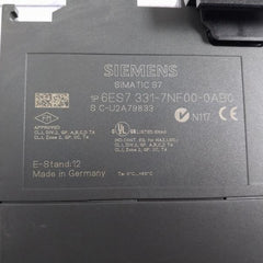 Siemens 6ES7 331-7NF00-0AB0 Analog Input Module SM331 1P 6ES7 331-7NF00-0AB0