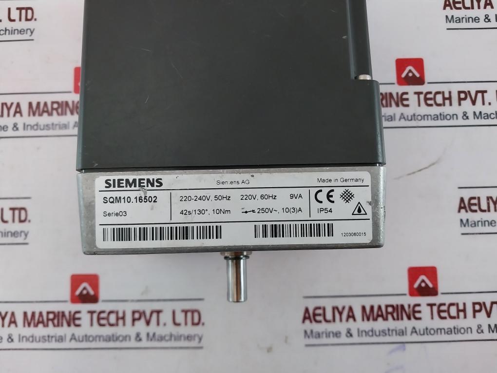 Siemens Sqm10.16502 Servo Motor Damper Actuator Serie 03 Ip54